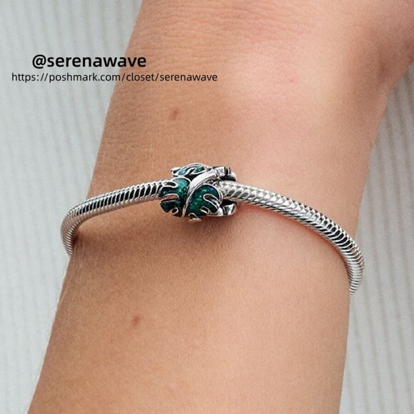 Pandora Green Monstera Leaves Charm|Pendant - Picture 2 of 2